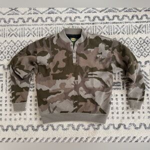 Cabela’s Waterfowler Camouflage Wind-shear Wool knit Pullover - XL regular